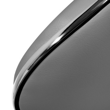 Taburete cosmético Gabbiano q-4599 gris — detalle del asiento