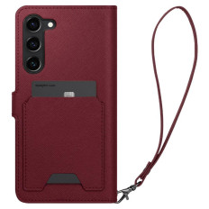 Θήκη με πορτοφόλι και τσέπη για το Galaxy S23 + Wallet S Plus Burgundy