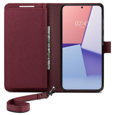 Θήκη με πορτοφόλι και τσέπη για το Galaxy S23 + Wallet S Plus Burgundy
