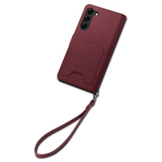 Θήκη με πορτοφόλι και τσέπη για το Galaxy S23 + Wallet S Plus Burgundy