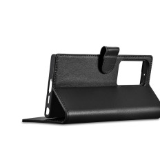 Pouzdro kožené krytí peněženku pro Samsung Galaxy S23 Ultra peněoda, pouzdro