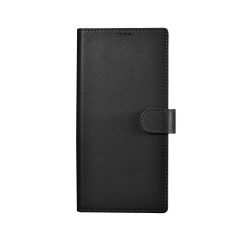 Hülle Lederabdeckung Brieftasche für Samsung Galaxy S23 Ultra Wallet Case Black