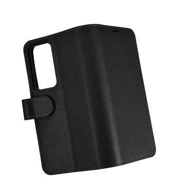 Caso de capa de couro para Samsung Galaxy S23 carteira caso preto