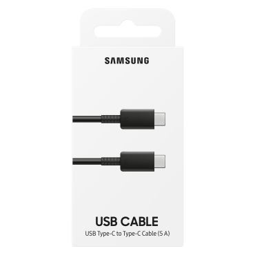 Kabel SAMSUNG USB-C 480MB / S 5A 1M Zwarte kabel