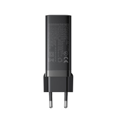 GAN RÁPIDO 140W 3X USB-C USB-A Carregador de Rede + Cabo USB-C 240W 1.2m Preto