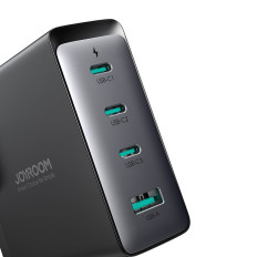 GAN RÁPIDO 140W 3X USB-C USB-A Carregador de Rede + Cabo USB-C 240W 1.2m Preto