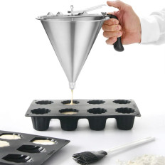 Stalen pistooldispenser voor sauzen en crèmes - Hendi 551806