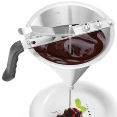 Stalen pistooldispenser voor sauzen en crèmes - Hendi 551806