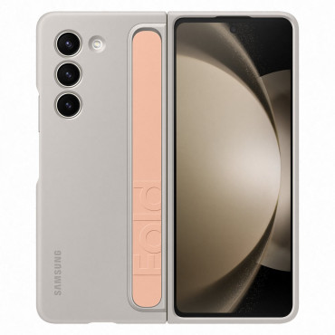 Silicone tasak a Samsung Galaxy-hez, és 5-ös 5 bézsállványt és övtel