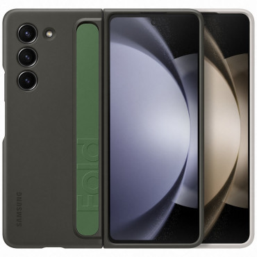 Silikonpose til Samsung Galaxy fra fold 5 med en svart bar og stripe