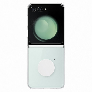 Θήκη σιλικόνης για το Samsung Galaxy με το Flip 5 Gadget Base διαφανές