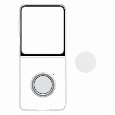 Silicone tasak a Samsung Galaxy-hez flip 5 gadget tok átlátszó