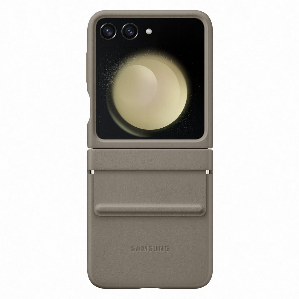 Etuja Cover med Eco-Scoop til Galaxy med Flip 5 Brown