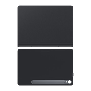 Fall med flik och stativ för Samsung Galaxy Tab S9 Smart Book Cover White