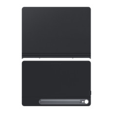 Fall med flik och stativ för Samsung Galaxy Tab S9 Smart Book Cover White
