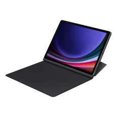 Fall med flik och stativ för Samsung Galaxy Tab S9 Smart Book Cover White