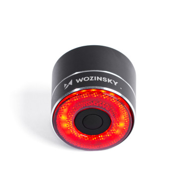 Aizmugurējā LED aizmugurējā gaisma USB-C sarkanā gaismas sensors Black Alloy