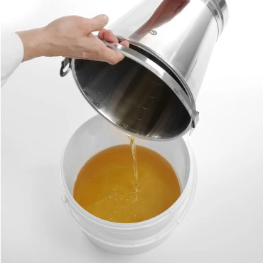 Balde de alimentos para Fritria e molhos com uma tampa 11,5 l - Hendi 196007