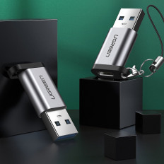 Adapteradapterkontakt med USB-C på USB 5GB / s GRAY