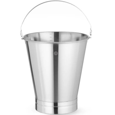 Balde gastronómico para cozinha de aço com um anel - Hendi 516706