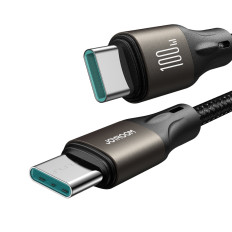 Kabeļu USB-C 100W Light-Speed Series kabelis 1.2m Black