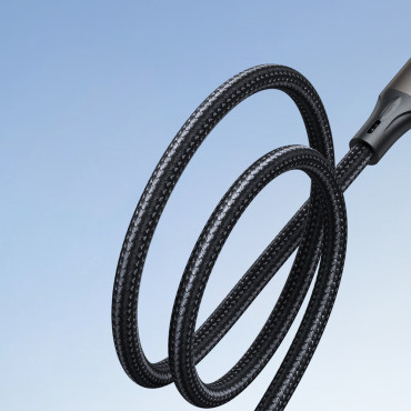 Kábel USB-C 100W Light-Rýchle kábel 1.2m Čierna
