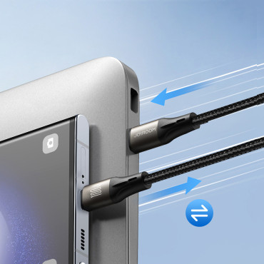 Kábel USB-C 100W Light-Rýchle kábel 1.2m Čierna