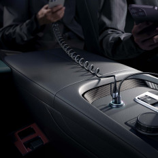 Mini carregador de carro 60w USB-A QC3.0 USB-C PD Preto