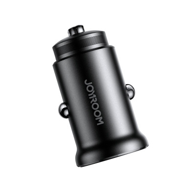Mini Carregador de Carro 30 W USB-A QC3.0 USB-C PD Preto