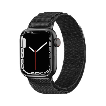 Pas z jekleno alpsko zaponko Apple Oglejte si 38/40 / 41 mm črna