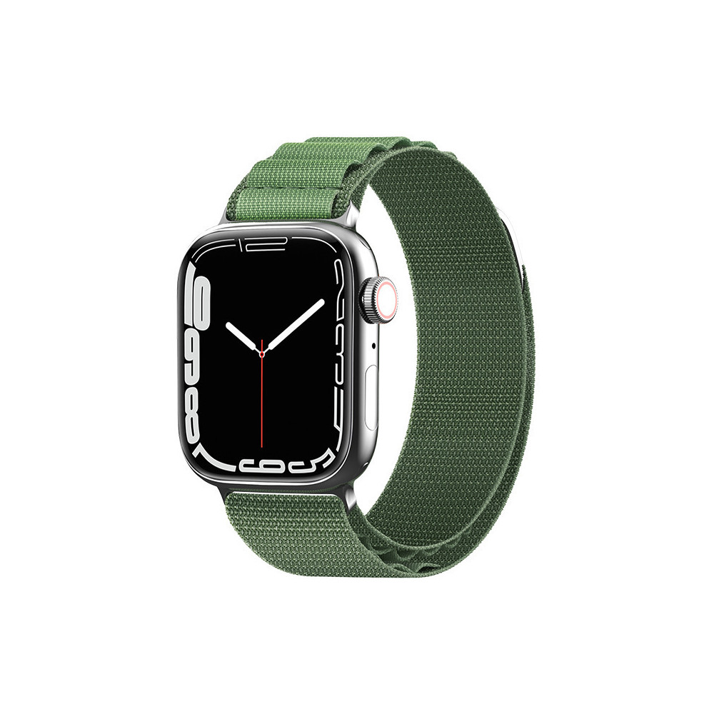 Bälte med stål alpin spänne till Apple Klocka 38/40 / 41 mm grön