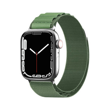 Pas z jekleno alpsko zaponko Apple Oglejte si zeleno 42/44/45 / 49 mm
