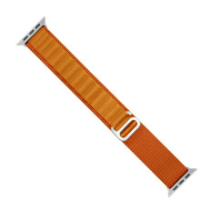Bälte med stål alpin spänne till Apple Titta på 42/44/45/49 mm Orange