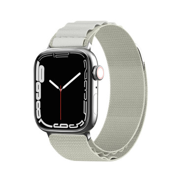 Belte med stål alpin spenne til Apple Se 42/44/45 / 49mm Silver