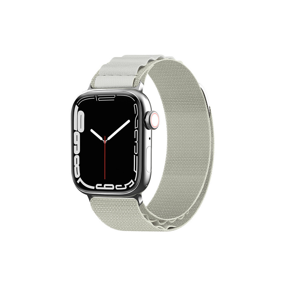 Pasek ze stalową sprzączką Alpine do Apple Watch 42 / 44 / 45 / 49 mm srebrny