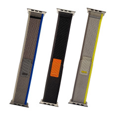 Kardborrebandsled till Apple Klocka 38/40 / 41 mm ljusgrå
