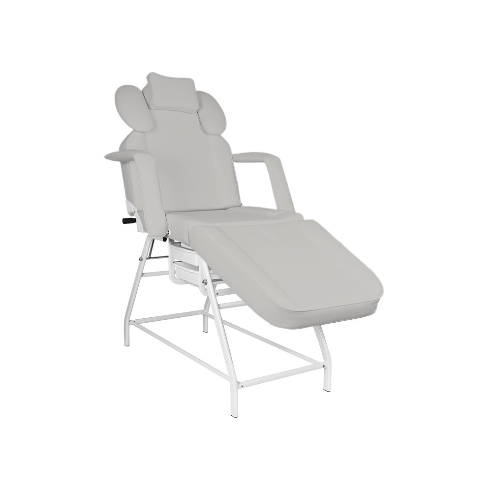 Ivette eyelash treatment chair gray — side view