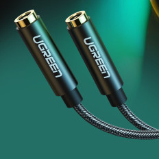 Audio Minijack Izplatītājs kabelis 3,5 mm - 2x Minijack 3.5mm 21cm melns