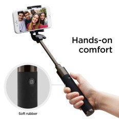 Kiváló minőségű teleszkópos stick selfie stick 18-77 cm fekete