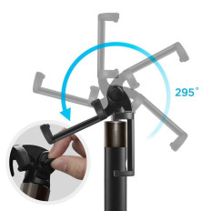 Högkvalitativ teleskopisk stick selfie stick 18-77cm svart