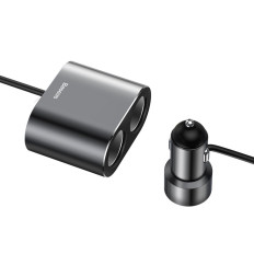 Auto Cigaretové zapaľovače Distribútor 2x USB 3.1A 17W Čierna nabíjačka