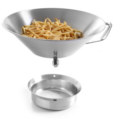 Rustfrit stål sil for saltfrie frites - Hendi 630808