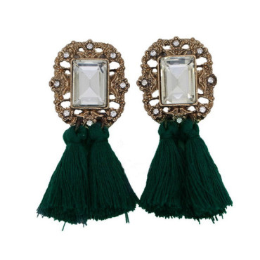 Vintage crystal earrings,...