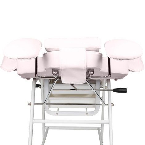 Ivette Wimpernbehandlungsstuhl rosa — Unteransicht