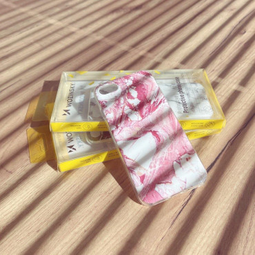 Gel Etui Marble Cover Samsung Galaxy M51 Mramorová černá