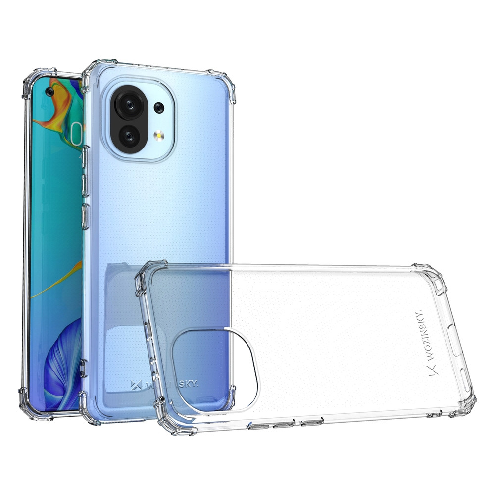 Obrnené puzdro pre Xiaomi MI 11 Anti Anti Shock Transparentný