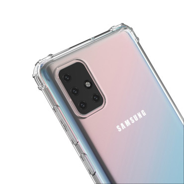 Obrnené puzdro pre Samsung Galaxy A72 4G Anti Anti Shock transparentný