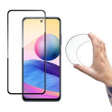 Glasfoliemærket glas med en ramme til Xiaomi Redmi-skærmen BEMÆRK 10 5G Full Cover Flexi Nano Black