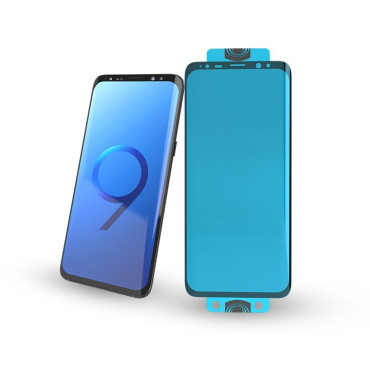 Steklena folija kaljeno steklo z okvirjem Samsung Galaxy S21 + 5G 3D EDGE Nano Flexi Glass Black
