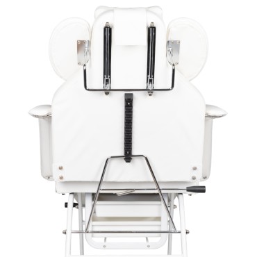 Fauteuil de traitement des cils Ivette blanc — vue arrière